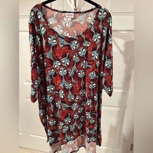 LuLaRoe Nightmare Before Christmas Sally Irma 3X EUC